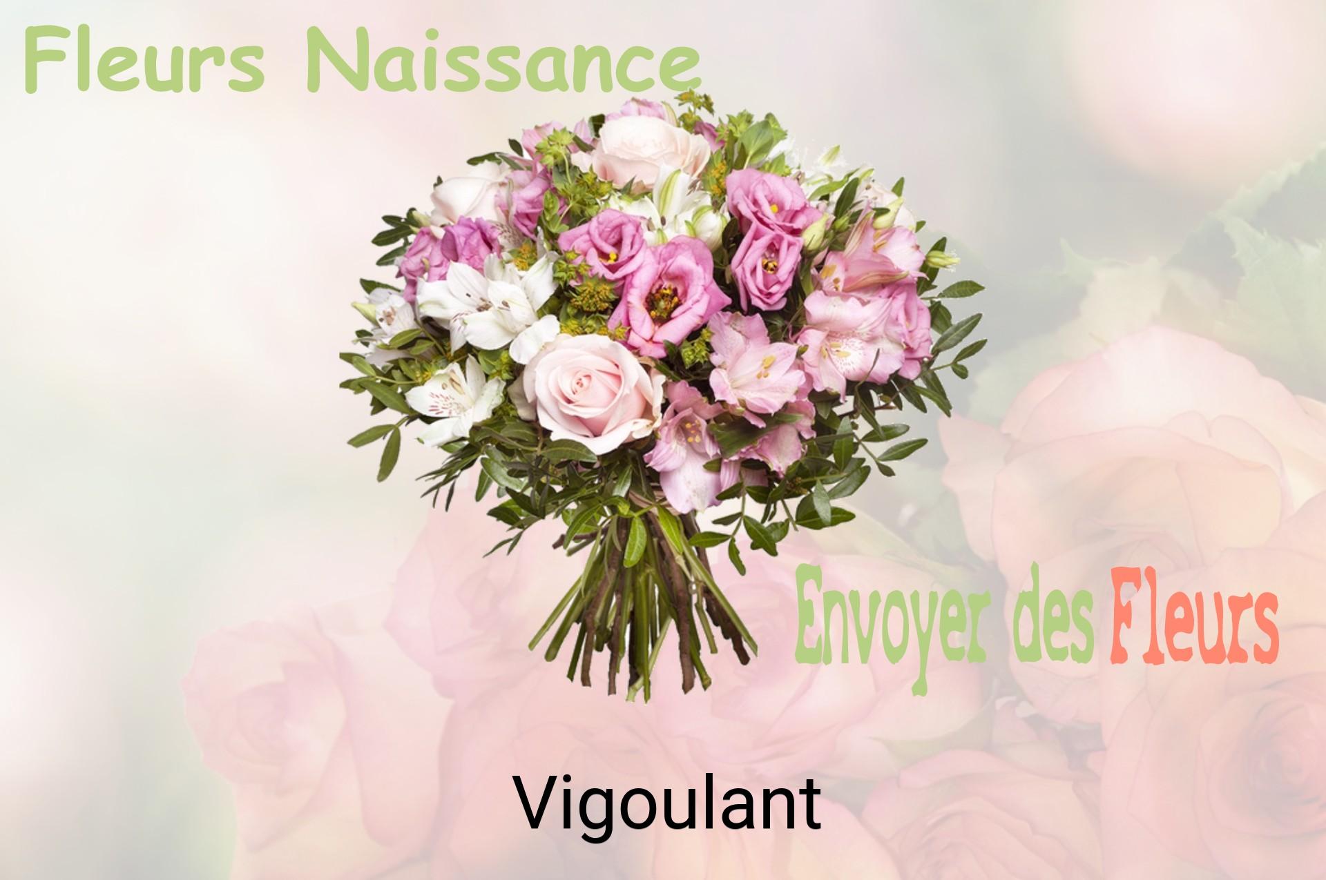 Bouquet de fleurs de naissance livré à Vigoulant